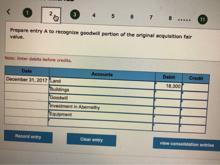 Abernethy Company's stock on January 1, 2017. As of that date, Abernethy
