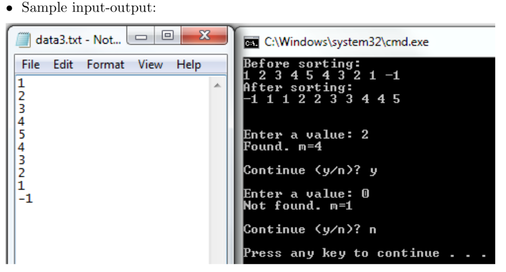 P11.6 Implement a function bool binary.search (vector & v, int value, int