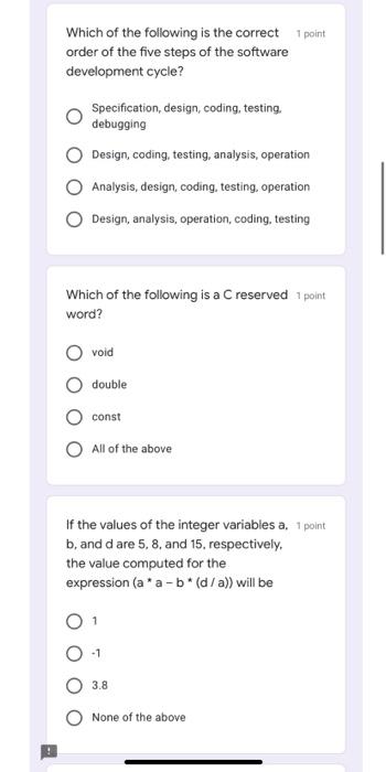 which of the following phases of the software development method? coding testing