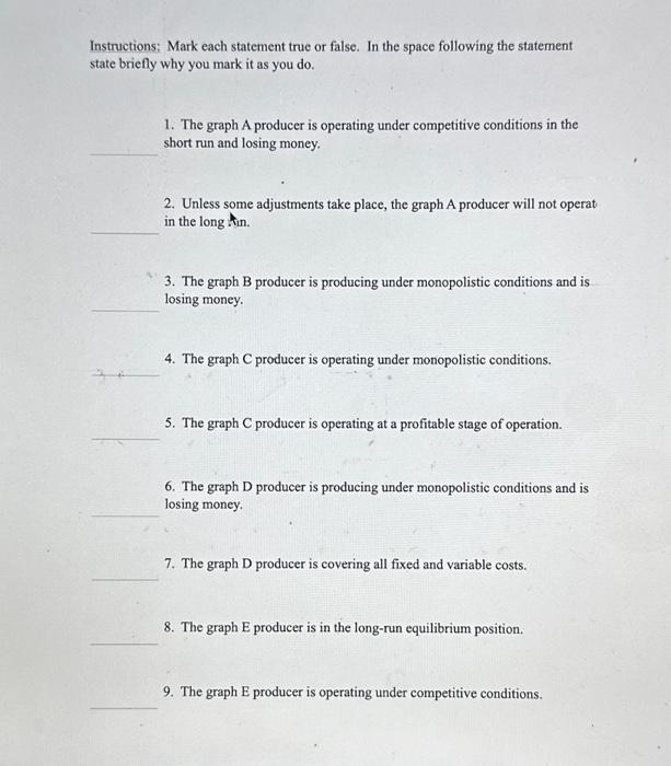 space following the statement state briefly why you mark it as you