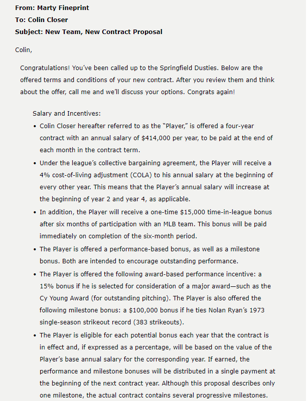 old and has always dreamed of playing in the big leagues. Last