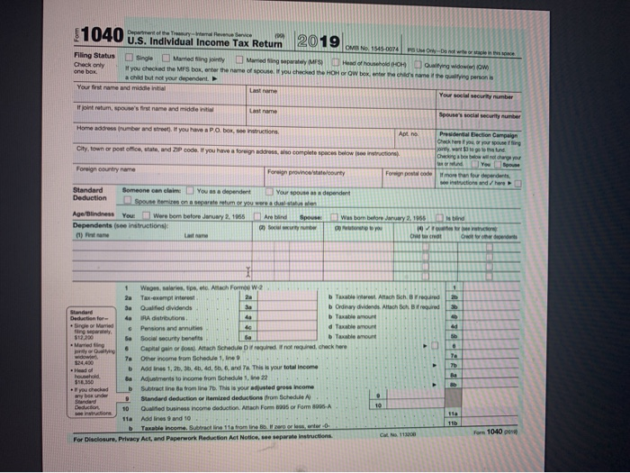 salary and $6,000 in interest income during the year. Jeremy's employer withheld