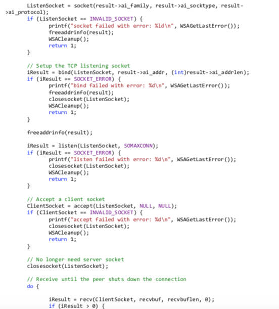 user prompt) to the server until the user enters "quit". Server Code