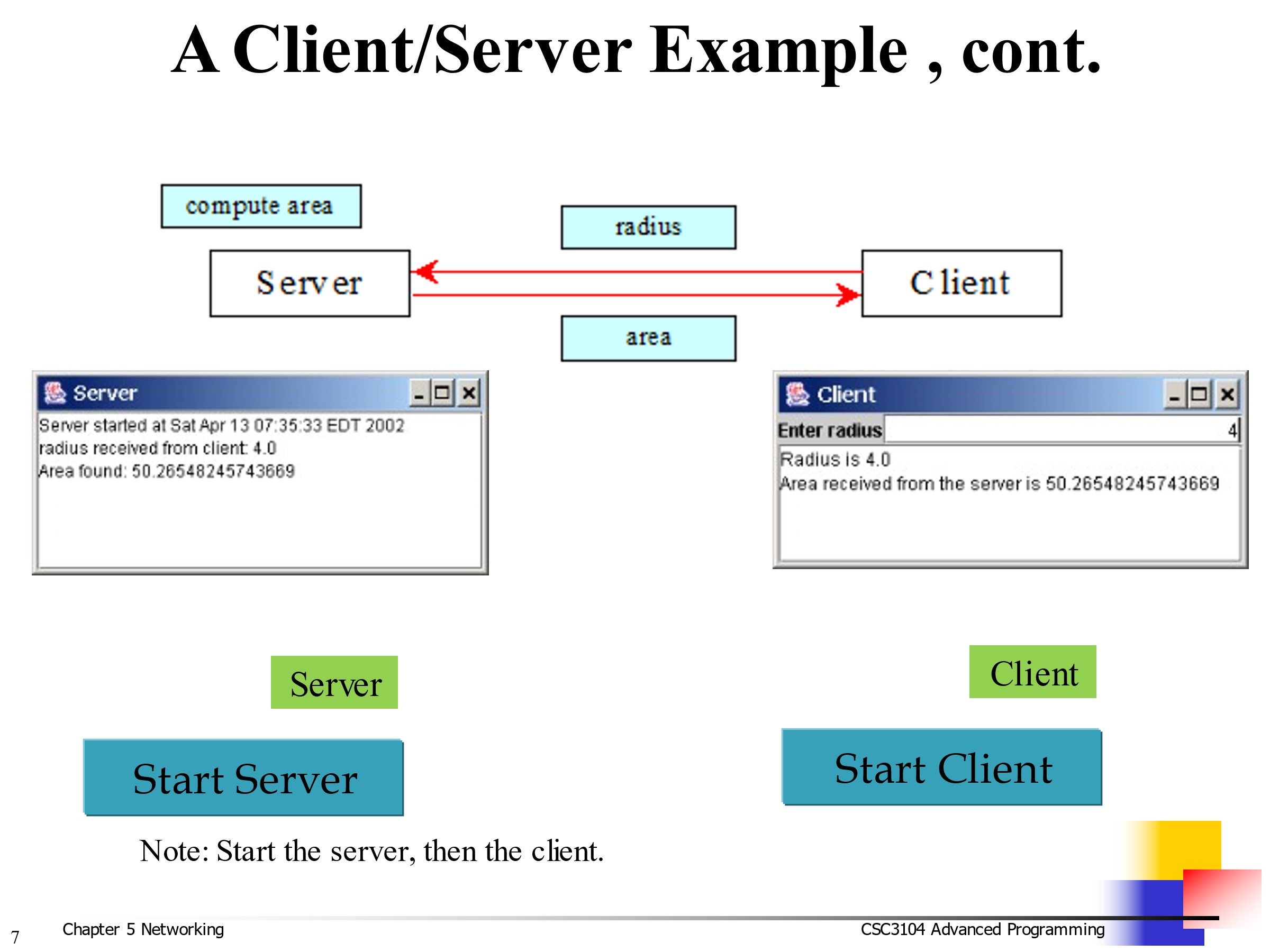  REDO THE EXAMPLE BY USING RMI 