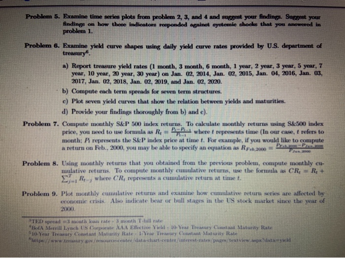 and computations, and provide evidence. For this project, you must download monthly