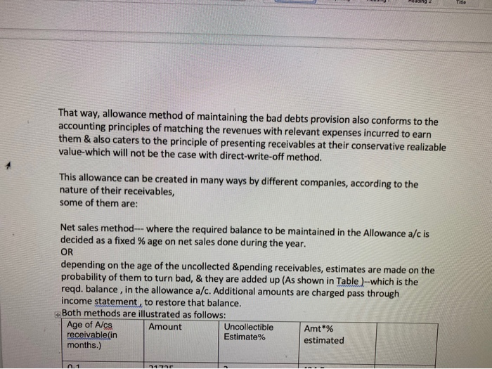 using: 3. a. The ageing method is applied 3. b. The net