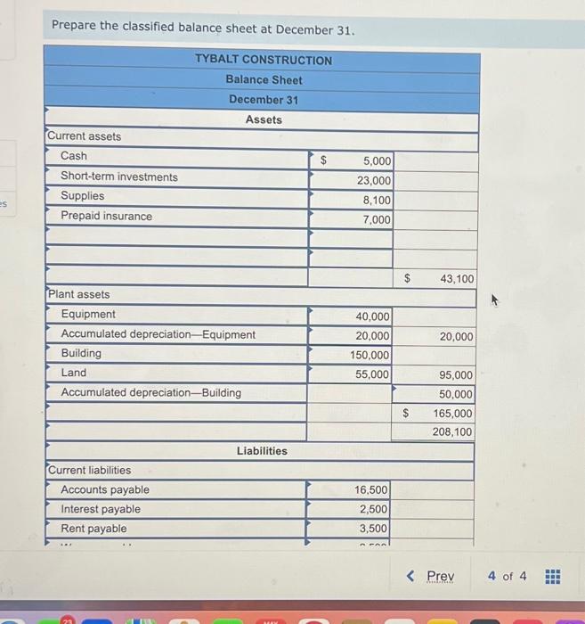 of retained earnings for the current year ended December 31 . 1c.