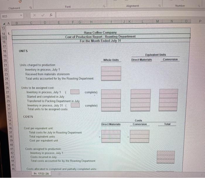 to production: Imentory in proctso, July 1 Costs incurred in July Total