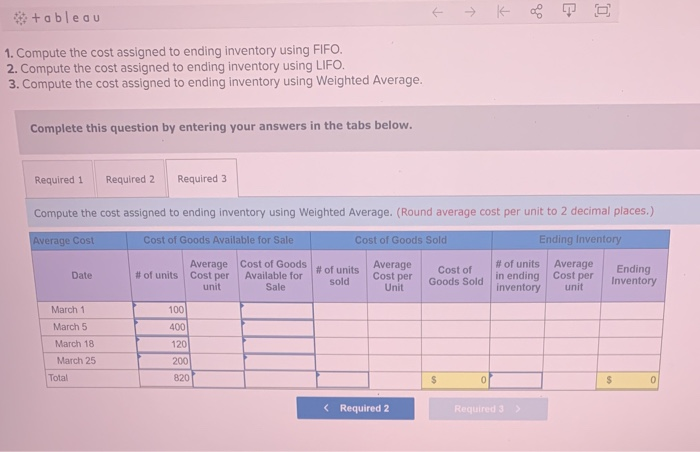 units,$55 each) march 18 ( 120 units,$50 each) march 25 ( 200