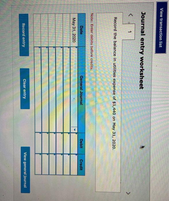 2020 Account Title Cash Accounts receivable office supplies Prepaid insurance office equipment