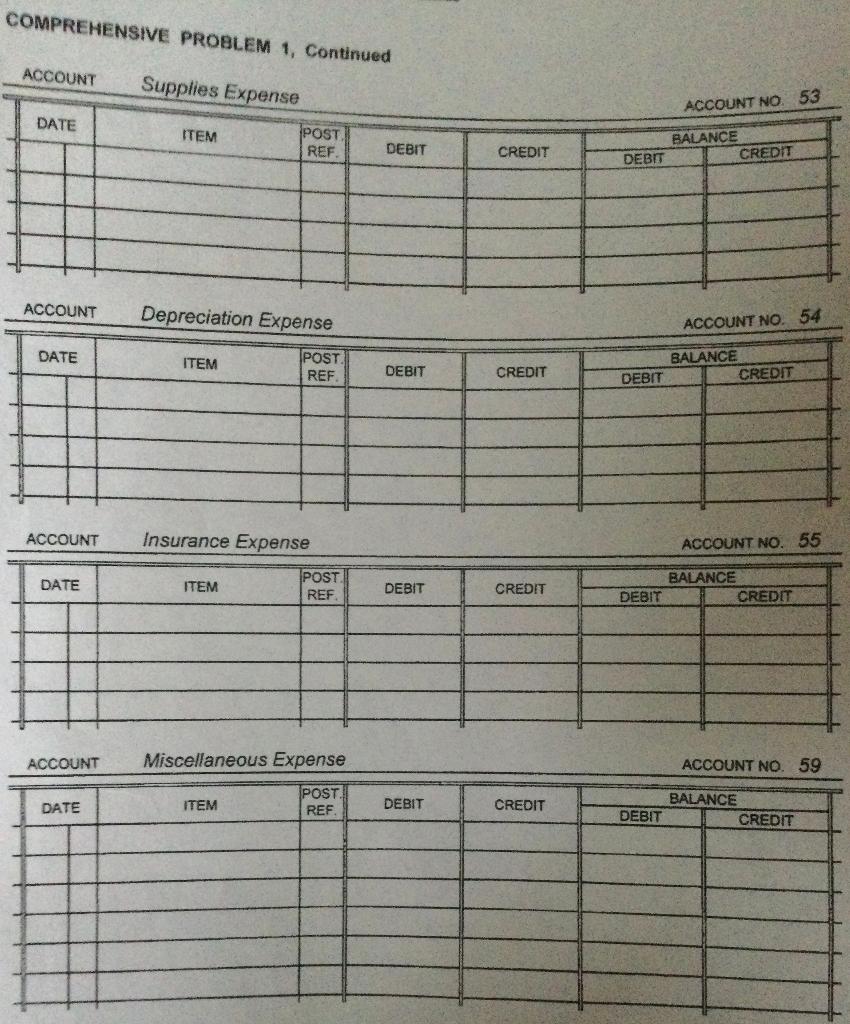 end of January. 8 Billed customers for services provided on account, $3,200.