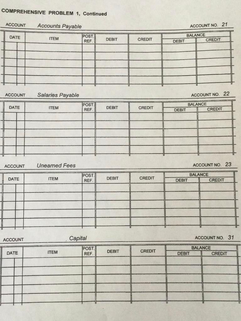 11 Paid cash for advertising on a local website, $400. 12 Received