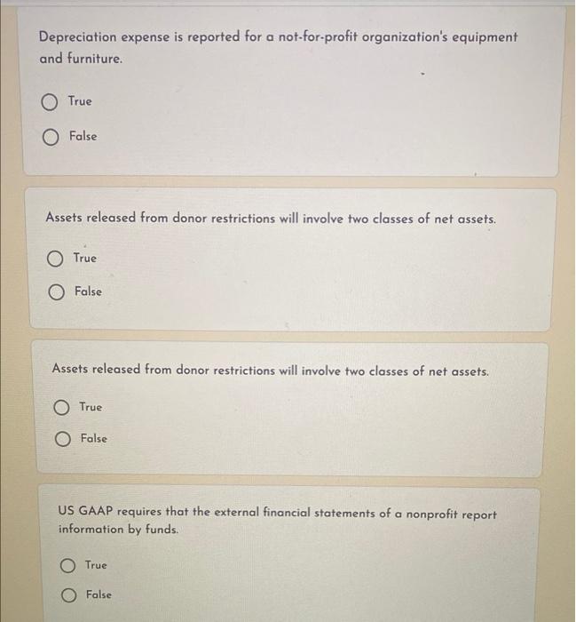  can I have help please Depreciation expense is reported for a