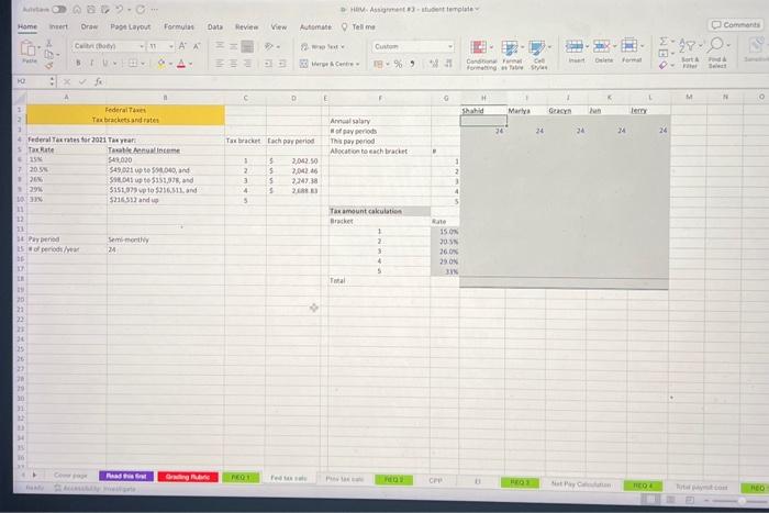 Autosave a. HRM-Assignment 43 . fx Employee a. HiM-Assigmment =3 - stude