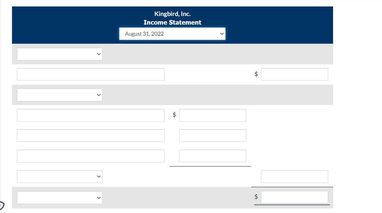 contents for your convenience: must provide the income statement with amounts. An