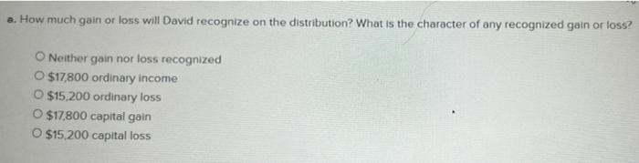 applies to the questions displayed below) David's basis in the Jimsoo Partnership