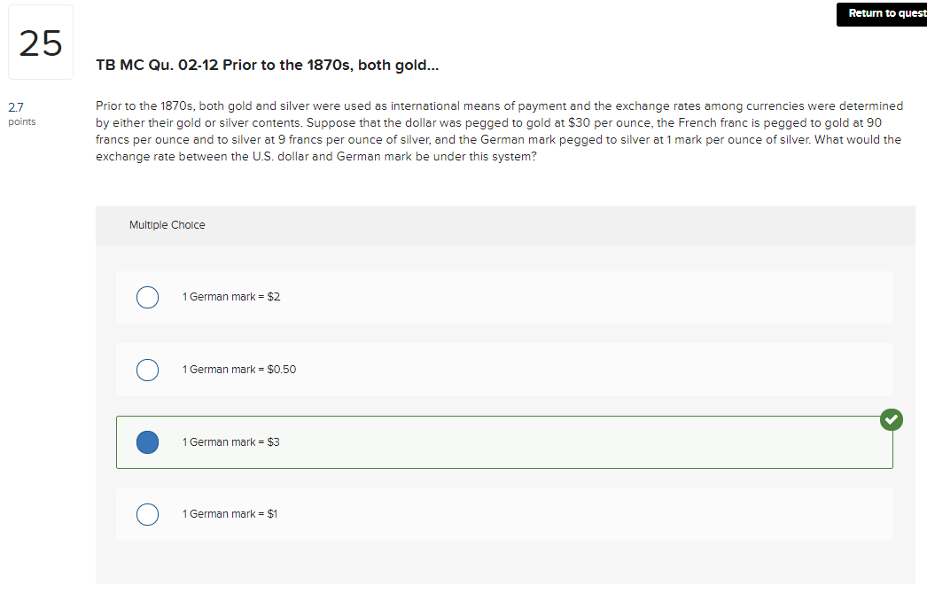 Please explain how to solve this. The correct answer is shown. Return