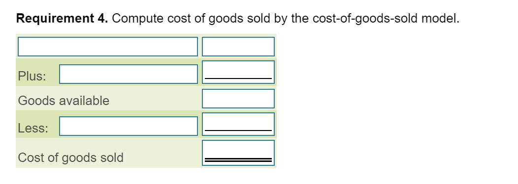 3. July 31 entries for inventory. The company uses weighted-average cost. Post