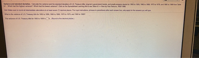  i need help please Variance and standard deviation Calculate the variance