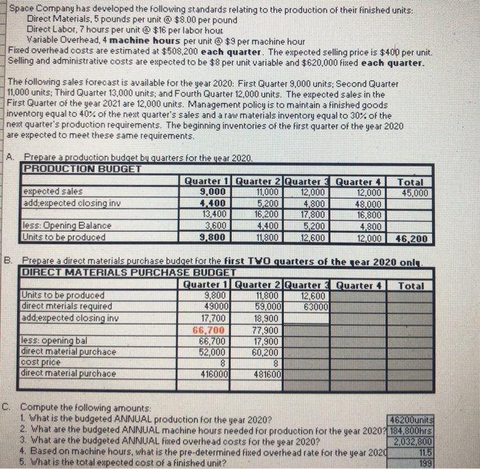  please answer the second picture :) Space Company has developed the