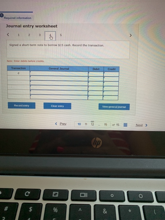 Notes Payable (short-term) Prepaid Rent Retained Earnings Salaries and Wages Payable Software