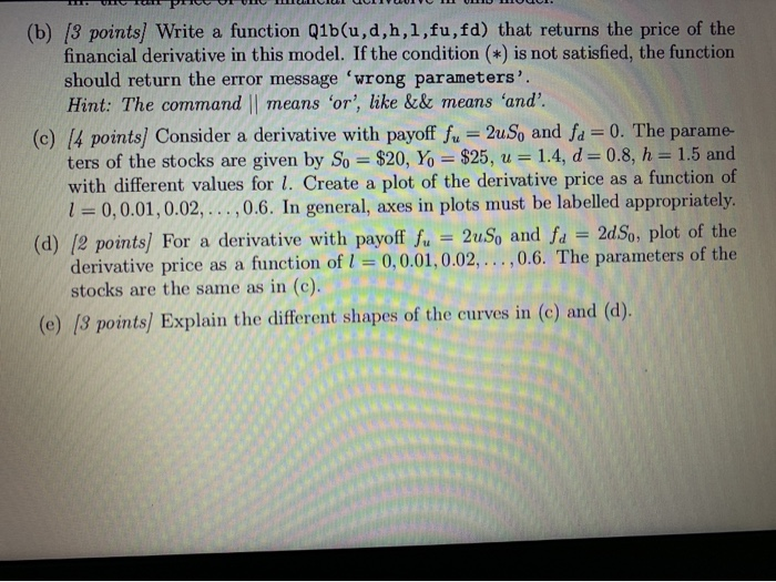 assets) In Section 1.1, we studied a model with one stock (risky