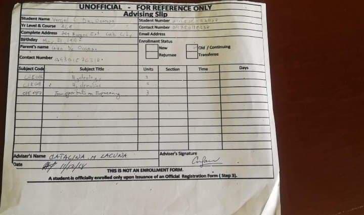 Please make an ERD to this (Enlistment System) **Please do edit the