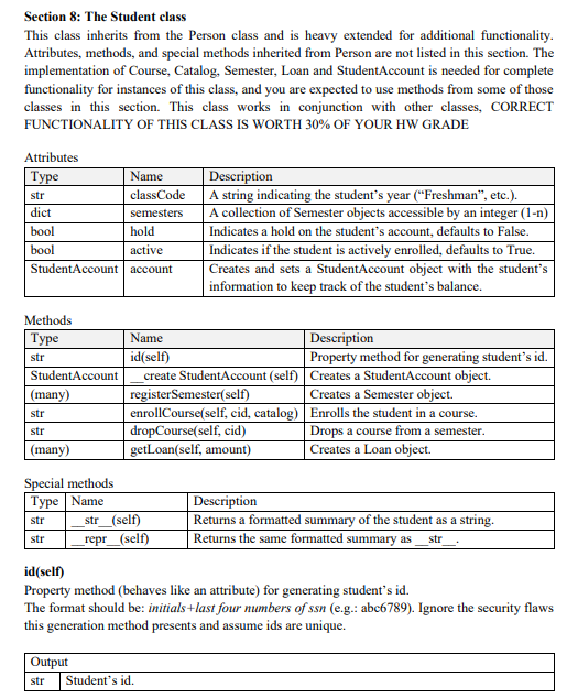 Code in python This is the starter code with the doctest
