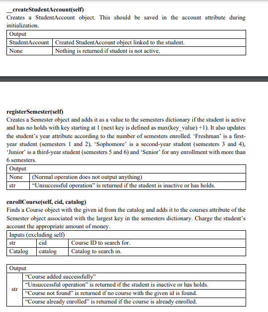 it needs to pass class Student(Person): ''' >>> C = Catalog() >>>