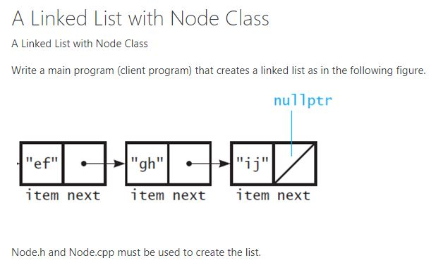  Node.h /** @file Node.h Listing 4-1 */ #ifndef _NODE #define _NODE