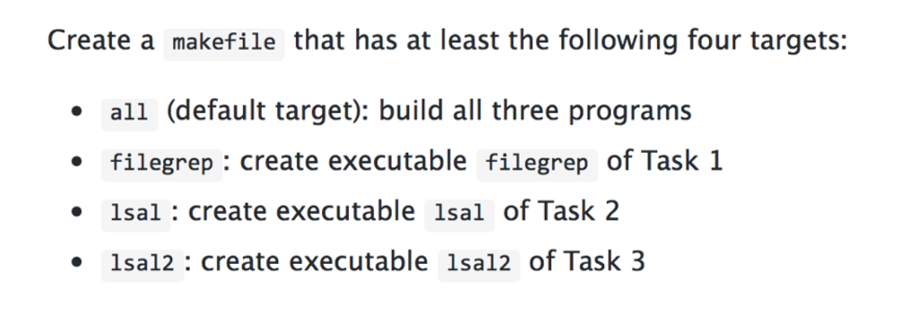 Please help: I need to contruct a makefile in C, but it