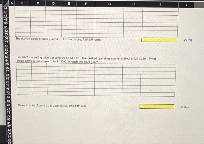 B B D E F G H Profit Planning Big Al is