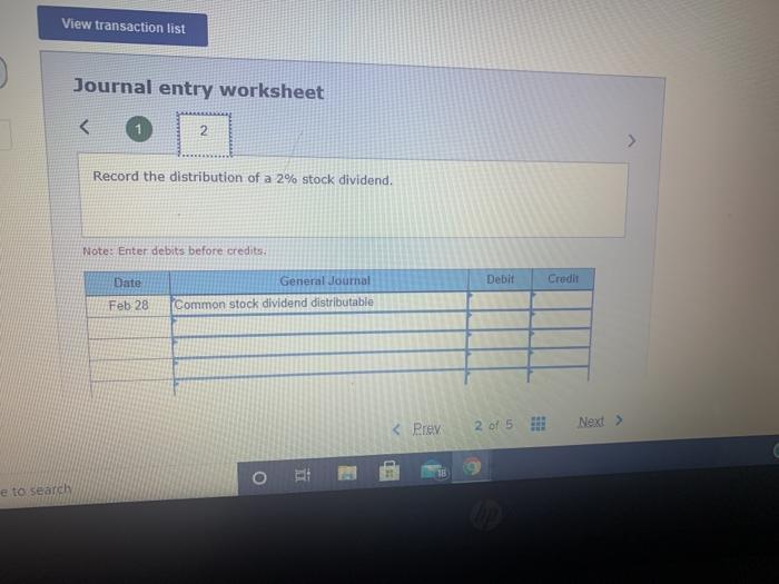 below) The stockholders' equity of TVX Company at the beginning of the