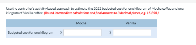 a variety of different blends of coffee. The company buys coffee beans