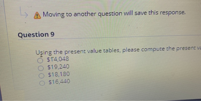 using the present value tables please compute the present value of an
