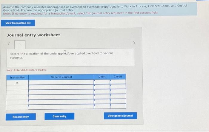a job-order costing system and applies manufacturing overhead cost to products based