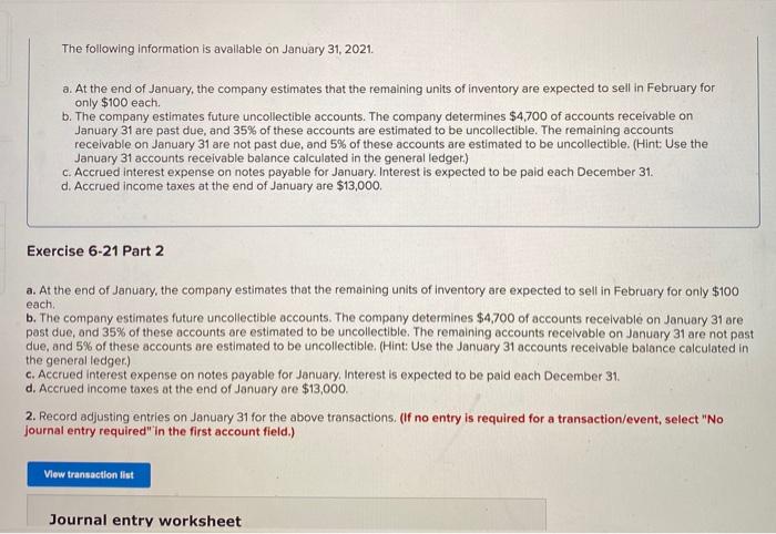 (L06-2, 6-3, 6-5, 6-6, 6-7) [The following information applies to the questions