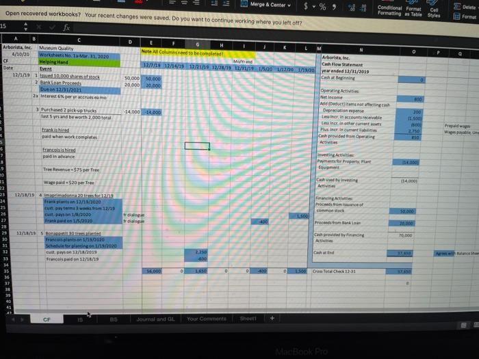  this is suppose to be a cash flow statement . i