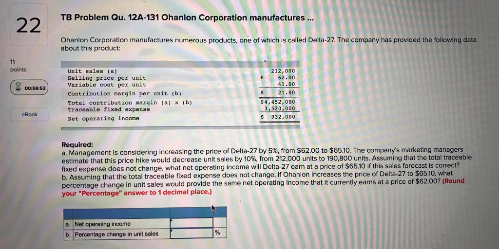  Please help me with this one!!! TB Problem Qu. 12A-131 Ohanlon