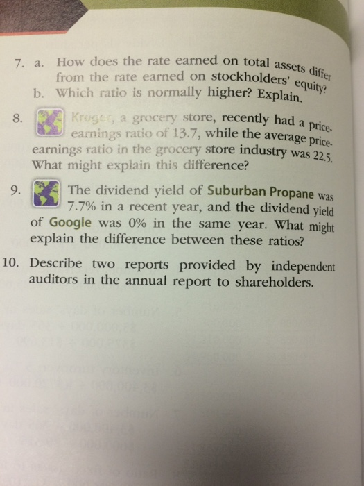 analysis of financial statements? 2. What is the advantage of using comparative