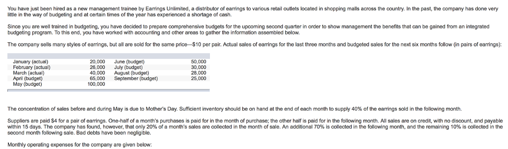 I only need help with the final three sections of the question.