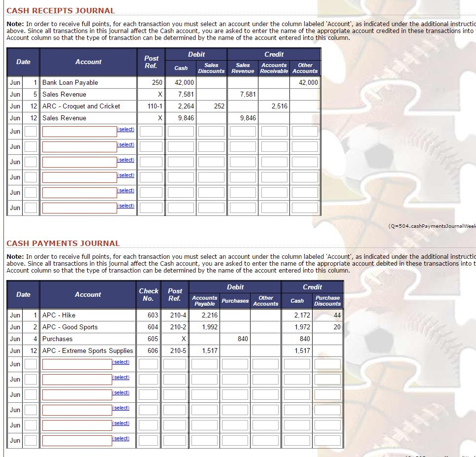 throughout the third week of June. The week 3 transactions are listed