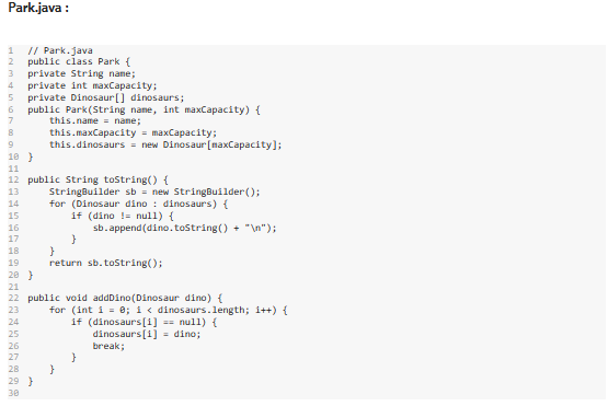 need help with these last few java classes this is what I