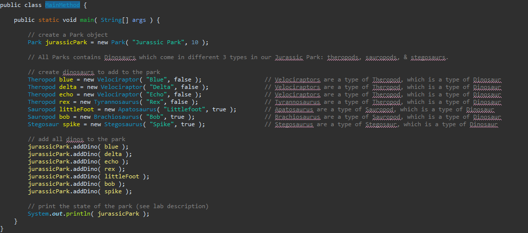 have completed the requirements of this lab. There will be syntax errors