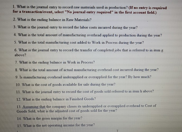 is one problem, just 15 part Bunnell Corporation is a manufacturer that