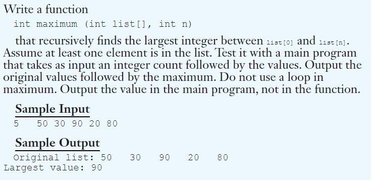 The program should be written in C program languages. A file is