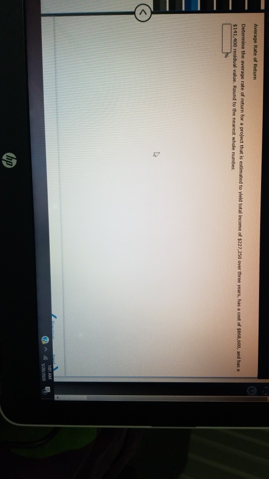 Hello I need help with this question please Average Rate of