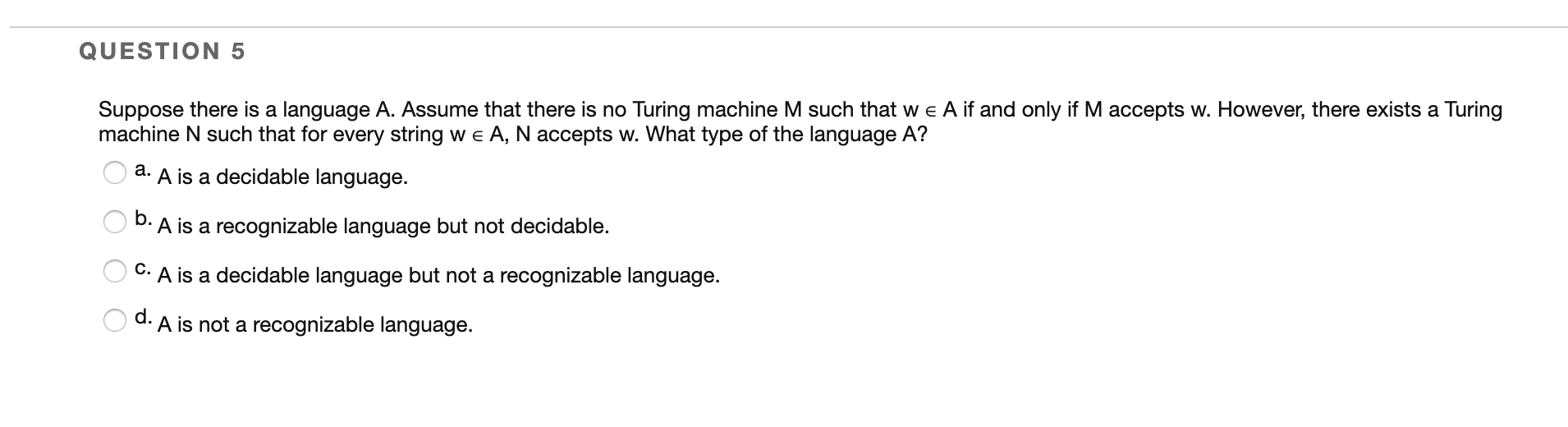 an input string. True False QUESTION 2 Multi-tape Turing machine is more