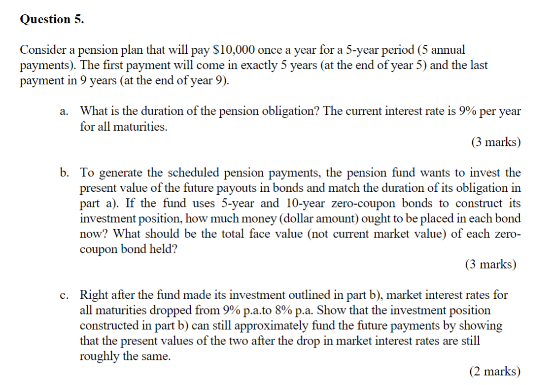 Please how do I do this? onsider a pension plan that will