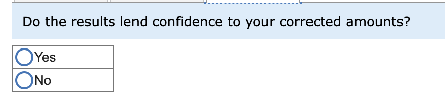third quarter. The following table shows the amounts that were originally reported